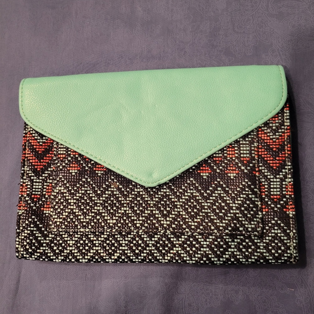 Street Level Beaded Envelope Clutch